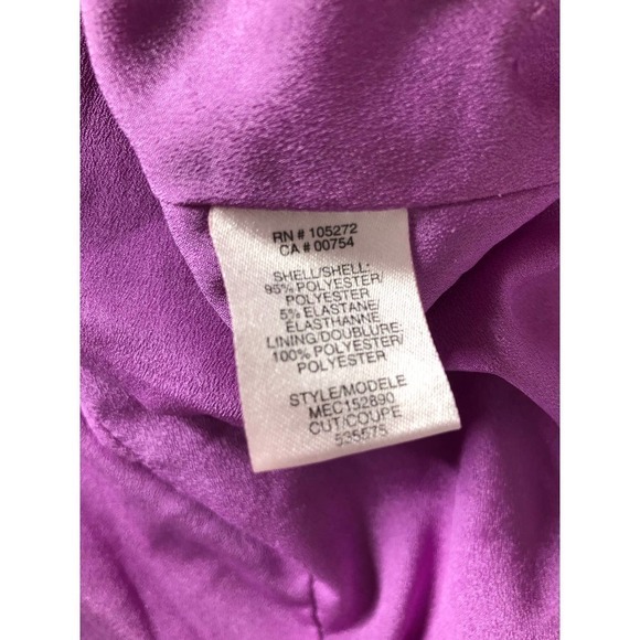 Halston Heritage Strip Back Dress Lilac 8 - Picture 13 of 15